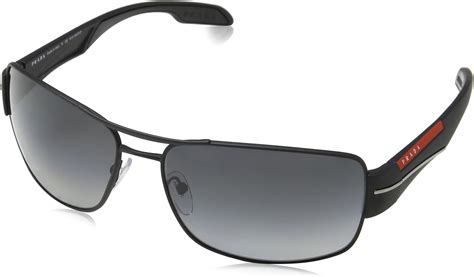 Amazon.com: Prada PS53NS DG05W1 65M Black Rubber/Grey 